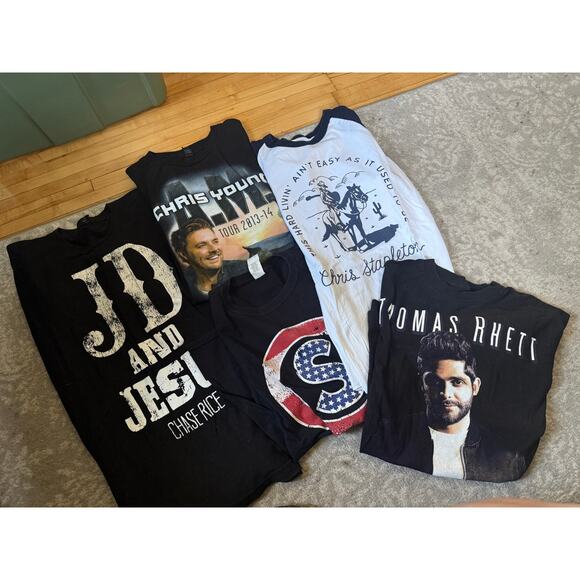 Country music artist graphic t-shirt bundle - Picture 1 of 5